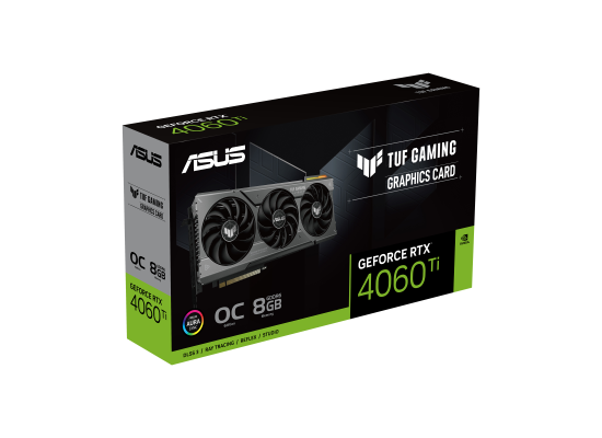 ASUS TUF Gaming GeForce RTX 4060 Ti 8GB GDDR6 OC Edition Gaming Graphics Card